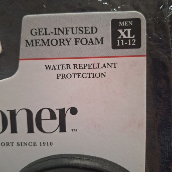 Isotoner Men's Black Loafers Gel Infused Memory Foam Indoor Outdoor XL 11 - 12 - Picture 6 of 10